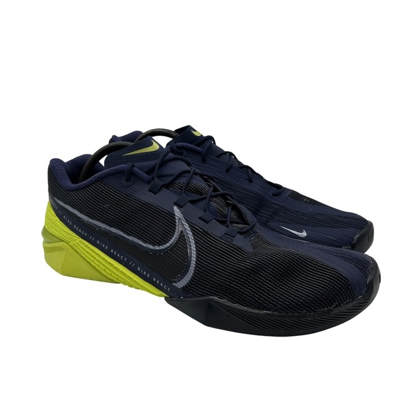 Nike Metcon React Shoes Mens Size 14‎ Training Sneakers Navy Yellow CT1243-400 main image 9